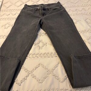 Old Navy Women's Charcoal Straight Leg Jeans